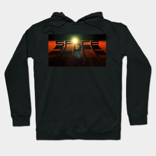 Space Design - Orange Hoodie